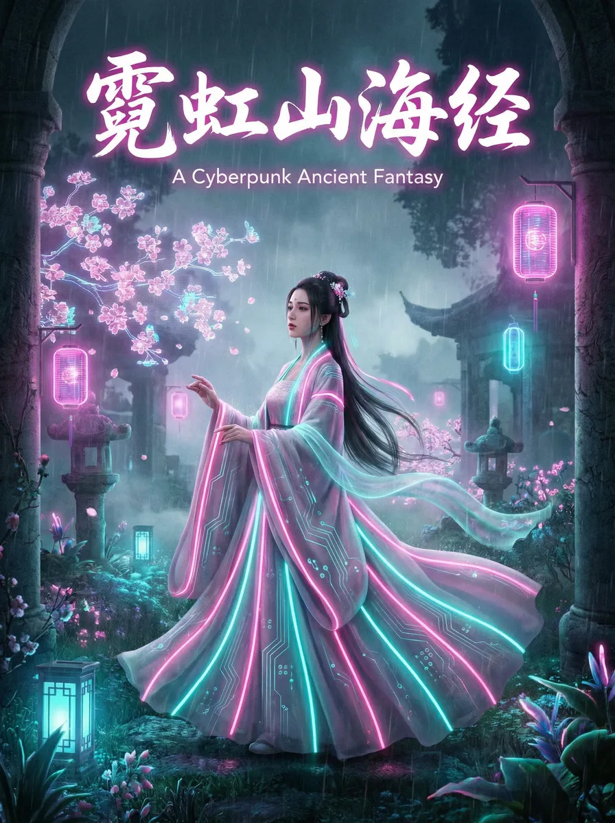 强行侵占放了个彩虹屁 古风奇缘短剧 - 霓虹山海经海报